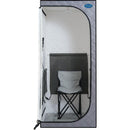 Portable Full Size Grey Infrared Sauna tent"ersonal Home Spa, with Infrared Panels, Heating Foot Pad, Controller, Foldable Chair, Reading light. Easy to Install. Fast heating, with FCC Certification