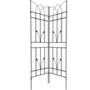 2 Pack Metal Garden Trellis 71" x 17.7" Rustproof Trellis for Climbing Plants Outdoor Flower Support Black