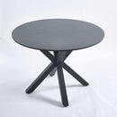 1+4,5pieces dining set, Table metal leg Mid-century Dining Table for 4-6 people With Mdf Table Top, Pedestal Dining Table, End Table Leisure Coffee Table