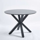 1+4,5pieces dining set, Table metal leg Mid-century Dining Table for 4-6 people With Mdf Table Top, Pedestal Dining Table, End Table Leisure Coffee Table