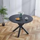 1+4,5pieces dining set, Table metal leg Mid-century Dining Table for 4-6 people With Mdf Table Top, Pedestal Dining Table, End Table Leisure Coffee Table