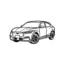 2023 Mustang Mach E Perspective Metal Car Wall Art - NC1270