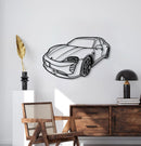 2023 Taycan GTS Sport Tourismo Perspective Metal Car Wall Art - NC1288
