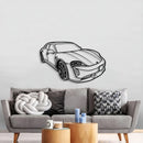 2023 Taycan GTS Sport Tourismo Perspective Metal Car Wall Art - NC1288