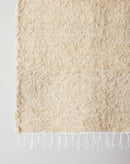 Tabby Cotton Natural Ecru Shag Mat