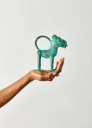 Mini Benin Bronze Metal Leopard Figurine