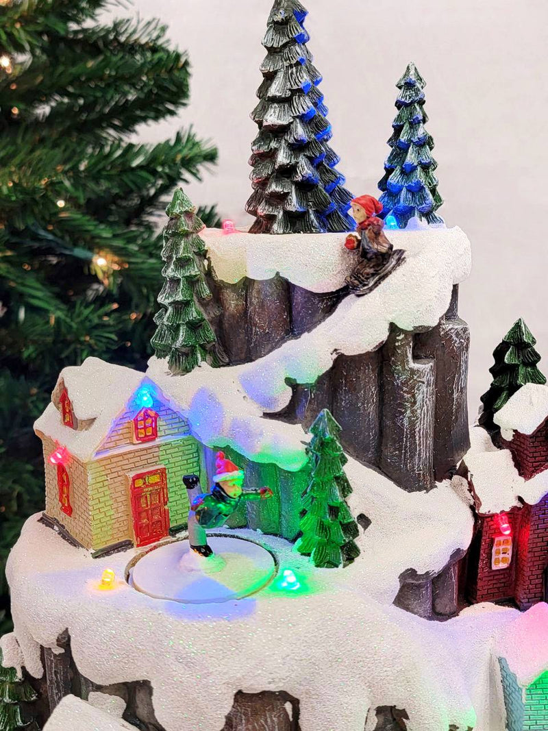 Christmas Village with Snowy Mountain Miniature F07M3-26