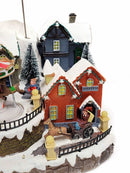 Snow-covered Village Christmas Decoration. Christmas Village F07M4-18