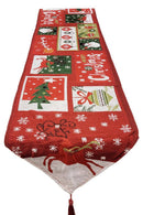 Holiday Patchwork Christmas Table Runner F07M5-8D
