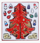 Red Wooden Christmas tree Wizardi F07M6-20 Red