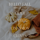 Hello Fall Soy Candle - Tan Matte Jar - 15 oz