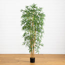 6'  Fancy Style Slim Bamboo Silk Tree