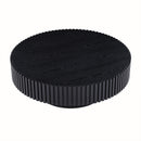 BLACK MDF coffee table 39.37inch Modern Handcraft Drum Coffee Table Round Wood Coffee Table for Living Room, Apartment