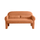 [VIDEO provided]2 Piece Set Sofa Couch,modern teddy fabric loveseat & accent chair for Living room