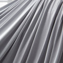 100% Microfiber Jersey Knit Sheet Set with Pillowcase-Gull Gray