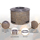 Smokeless Firepit with Wood Pellet/Twig/Wood as The Fuel for Garden & Outdoor