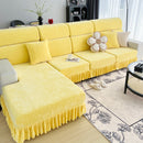 Universal Elastic Skirt Sofa Slipcover, Stretch Sofa Cushion Cover For Bedroom Office Living Room