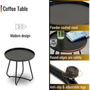 Patio Furniture Set 3 Piece Mixture Pattern PE Rattan Steel Frame And Modern Round Table, Brown and Black