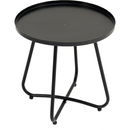 Patio Furniture Set 3 Piece Mixture Pattern PE Rattan Steel Frame And Modern Round Table, Brown and Black