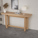 59.05inch MDF Console Table Narrow Entryway Table for Hallway, Behind The Couch, Living Room, Foyer, Easy Assembly, OAK