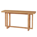 59.05inch MDF Console Table Narrow Entryway Table for Hallway, Behind The Couch, Living Room, Foyer, Easy Assembly, OAK