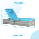 OUTDOOR SOFA PE RATTAN FURNITURE DECK CHAIR GRAY RATTAN