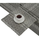 OUTDOOR SOFA PE RATTAN FURNITURE DECK CHAIR GRAY RATTAN