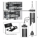 Memorial Serenity Family-Love Wind Chimes, Thoughtful Gift For Special Occasions or Reflections 34”