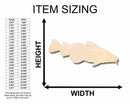 Unfinished Wood Cod Fish Silhouette - Craft- up to 46" DIY