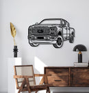 2024 F-250 Platinum Perspective Metal Car Wall Art - NC1271