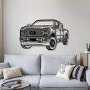2024 F-250 Platinum Perspective Metal Car Wall Art - NC1271