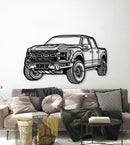 2024 Raptor R Perspective Metal Car Wall Art - NC1272