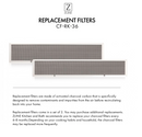ZLINE Charcoal Filters (Set of 2) for 36" Under Cabinet Range Hoods, CF-RK-36