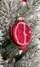 Christmas Glass Ornament - Pomegranate Slice by Wizardi F07M3-54 HB-SY25416