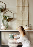 Compass Handwoven Cotton Wall Hanging