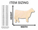 Unfinished Wood Cow Calf Silhouette - Craft- up to 46" DIY