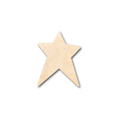 Unfinished Wood Unbalanced Star Shape - Craft - up to 46" DIY