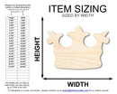 Unfinished Wood Crown Shape | Royalty King Queen | DIY Craft Cutout | up to 46" DIY