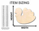 Unfinished Wood Cute Turkey Silhouette - Craft- up to 46" DIY