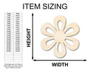 Unfinished Wood Daisy Shape - Flower Craft - up to 46" DIY