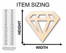 Unfinished Wood Diamond Silhouette - Craft- up to 46" DIY
