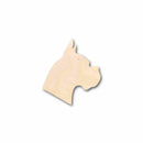 Unfinished Wood Dog Boxer Head Silhouette - Craft- up to 46" DIY