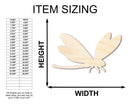 Unfinished Wood Dragonfly Silhouette - up to 46" DIY