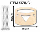 Unfinished Wood Drum Instrument Silhouette - Craft- up to 46" DIY