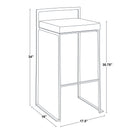 Fuji - Contemporary / Glam & Quality Construction Barstool