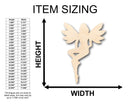 Unfinished Wood Fairy Shape - Craft - up to 46" DIY