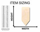 Unfinished Wood Fat Pencil Silhouette - Craft- up to 46" DIY