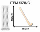 Unfinished Wood Field Hockey Stick Silhouette - Craft- up to 46" DIY