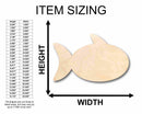 Unfinished Wood Fish Shape Silhouette - Craft- up to 46" DIY