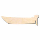 Unfinished Wood Fishing Boat Silhouette - Craft- up to 46" DIY